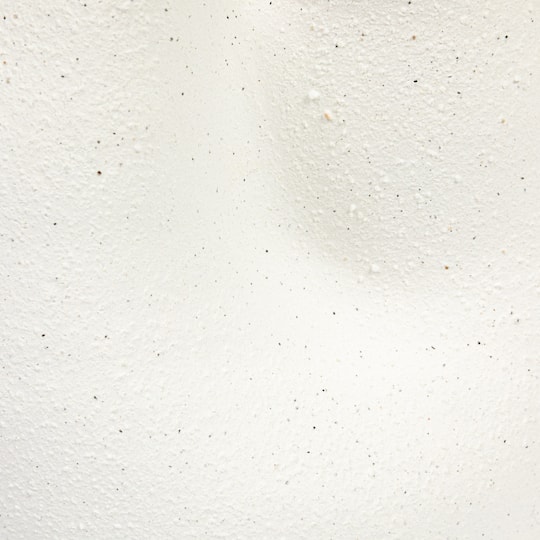 Hello Honey® 7.25" White Sand Finish Ruffled Stoneware Planter